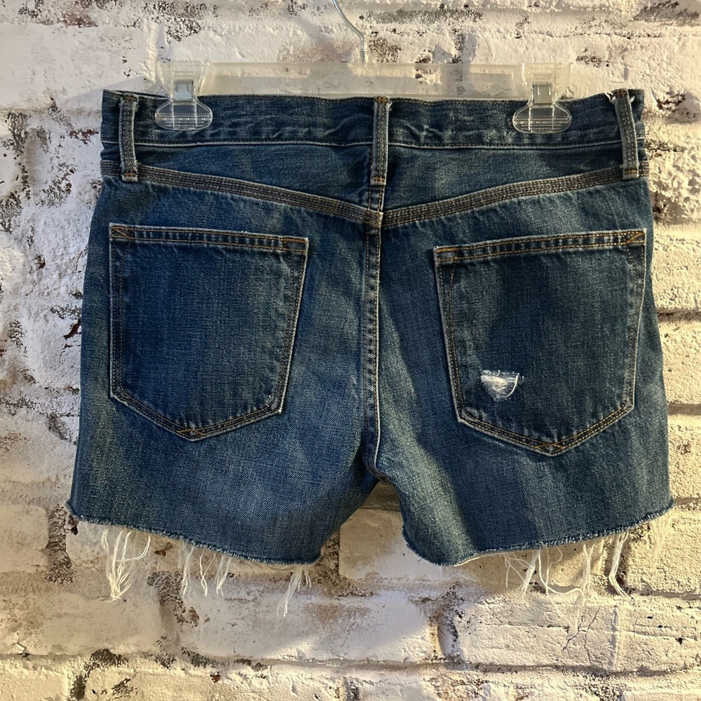 GAP Blue Jean Shorts Distressed Cut-Off Style